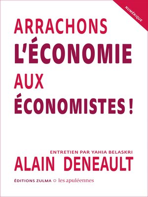 cover image of Arrachons l'économie aux économistes